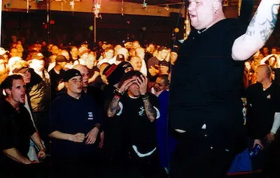 "Big Dog" onstage with Cold As Life in Canada, 1999. - Photo courtesy Mike “The Gook” Couls, Cold As Life