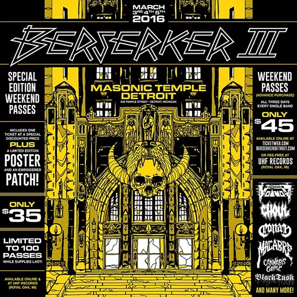 Berserkerfest III, March 3-5 at the Masonic with Voivoid, Antiseen, and more: Special edition passes almost gone