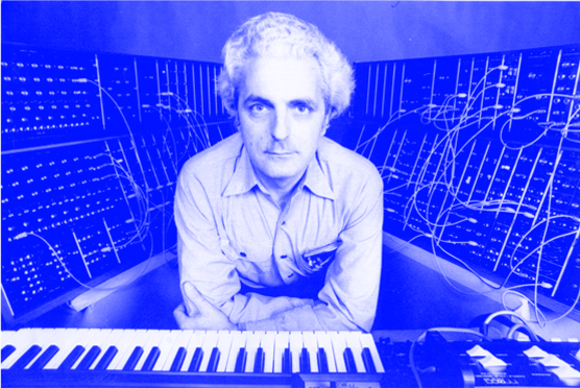 Dr. Robert Moog, with one of his inventions