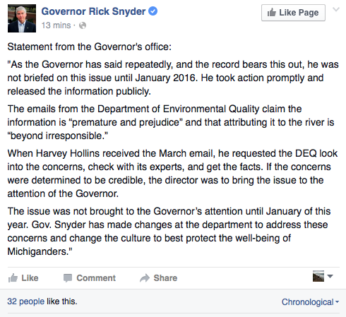 For months Snyder admin knew about Legionnaires outbreak but didn't say anything