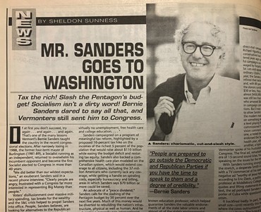 A slow Bern: Bernie Sanders interviewed in the Dec. 12, 1990 issue of Metro Times following his first Congressional win. - Lee DeVito