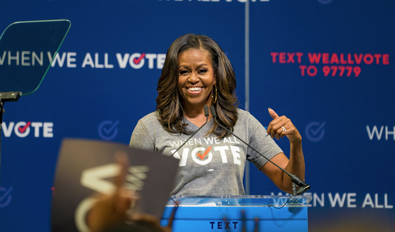 Michelle Obama brings voting participation rally to Detroit after Michigan primary