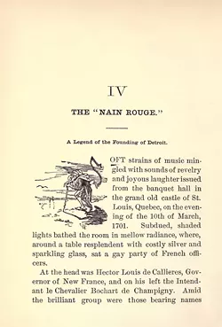 The Nain Rouge from Legends of Le Détroit. - Illustration by Miss Isabella Stewart