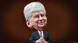 Remember that time Gov. Snyder said he'd drink Flint's water for 30 days straight? That's over already.