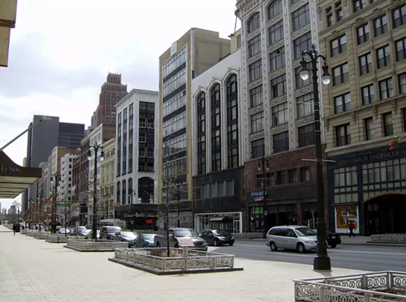 Lower Woodward Historical District, also known as Merchant's Row - MikeRussell via Wikimedia Commons
