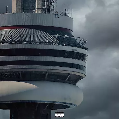 See what Drake looks like sitting on Detroit landmarks