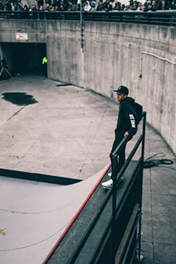 The 2016 Hart Lines winner, and one of the best to ever do it on a skateboard, Nyjah Huston. - Photo: Chris Mollon (@photoventureboy)