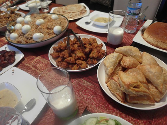 A typical Bangladeshi Iftar spread. - Photo By Serena Maria Daniels.