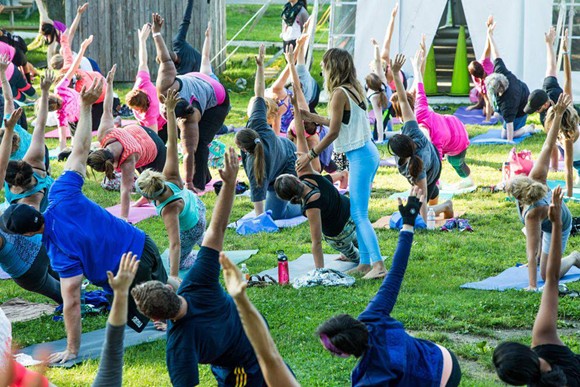All the outdoor yoga classes being held in Detroit this summer