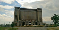 Tec-Troit was originally planned to take place in Corktown's Roosevelt Park, in front of Michigan Central Station. - Photo by St8fan/Wikipedia