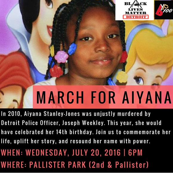 Black Lives Matter Detroit to march in memory of Aiyana Jones