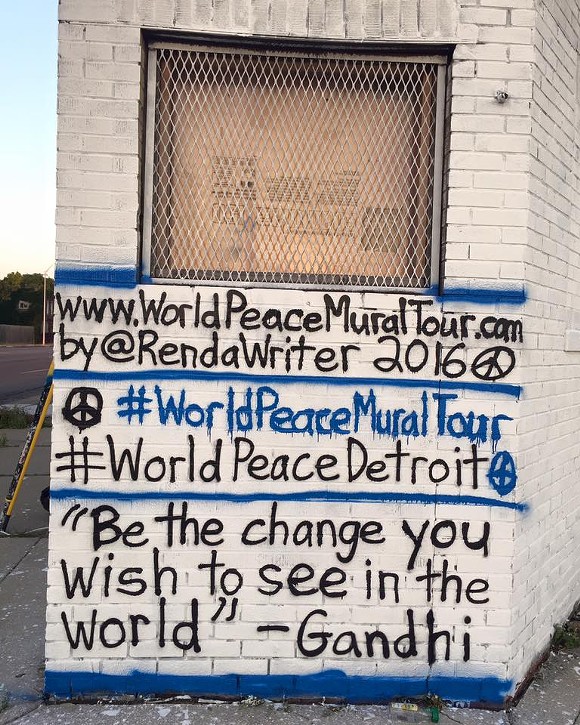 Artist brings World Peace Mural Tour to Detroit