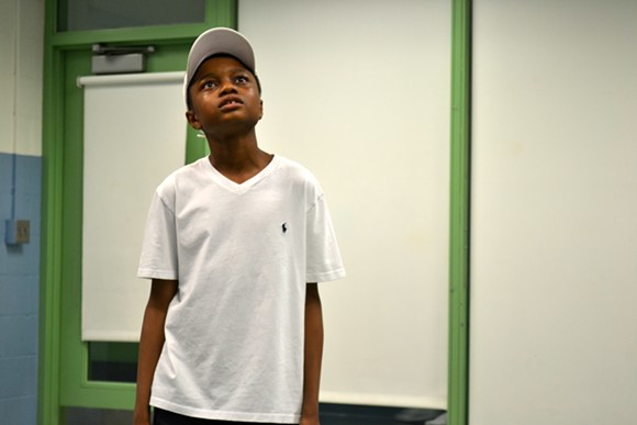 Justin Malone-Horton, 15, playing the title role in "An'Dee." - Photo by Aaron Robertson