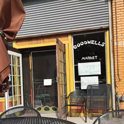 Goodwells Natural Food space shutters, possibly permanently