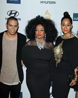 Diana Ross with her children, Tracee Ellis Ross and Evan Ross - Shutterstock