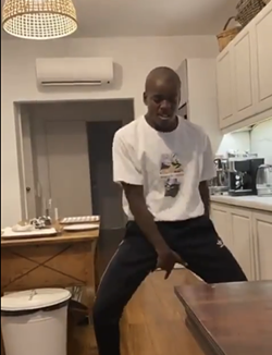 Madonna's son David Banda dances in honor of George Floyd. - Screen grab/Twitter