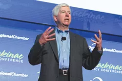 Gov. Rick Snyder speaks at the Mackinac Policy Conference on June 1. - Photo courtesy of the Detroit Regional Chamber.