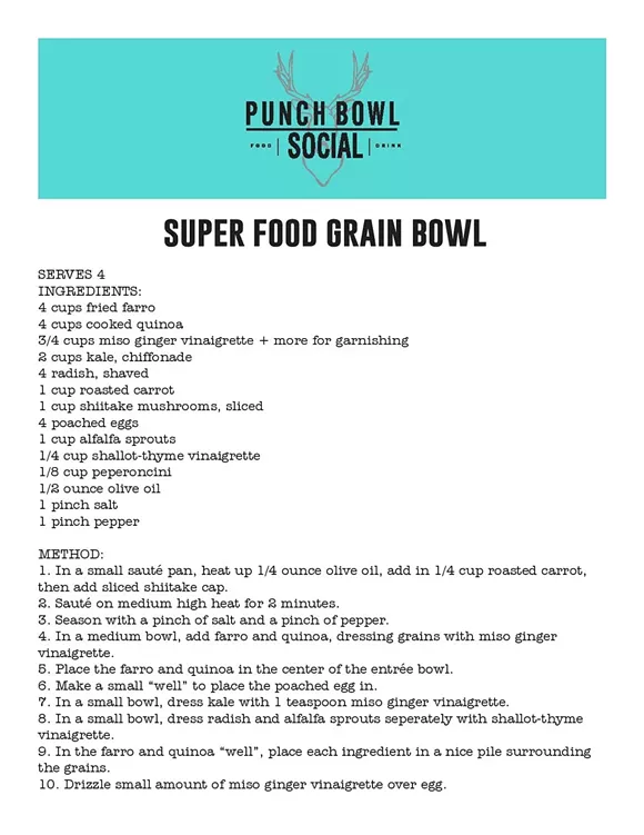 Punch Bowl Social rolls out new modern Southern menu (with recipe)