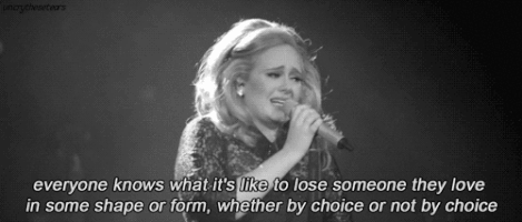 Adele's show at The Palace: described through GIFs.