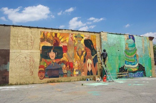Mural vandalized in Southwest Detroit