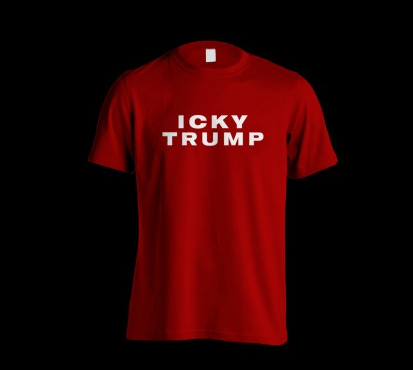 "Icky Trump" t-shirts - Screenshot from Third Man Records website