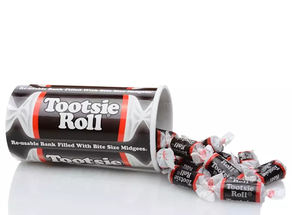 Tootsie rolls, without razor blades. - Shutterstock