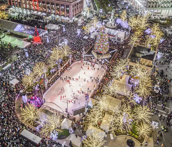 Christmas Tree Lighting @ Campus Martius. Courtesy photo.