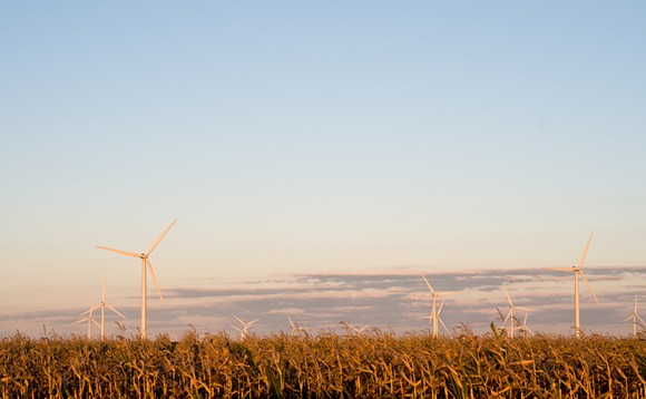 Windmill farm in Pigeon, Michigan. - Shutterstock