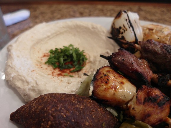 A combo plate at the award-winning Al Ameer restaurant in Dearborn. - Photo by Serena Maria Daniels