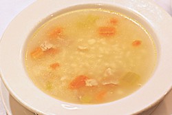 The pastina soup at Roman Village takes you back to grandma's table.