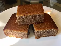 This Liberian confection mixes rice and banana. - Photo by Ameneh Marhaba.