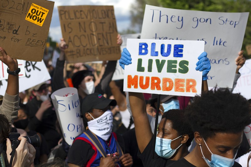 A recent protest against police brutality in Detroit. - Steve Neavling