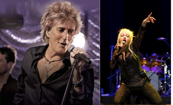 NO THAT'S NOT DANNY D! IT'S ROD STEWART. AND CYNDI LAUPER TOO. COURTESY PHOTO.