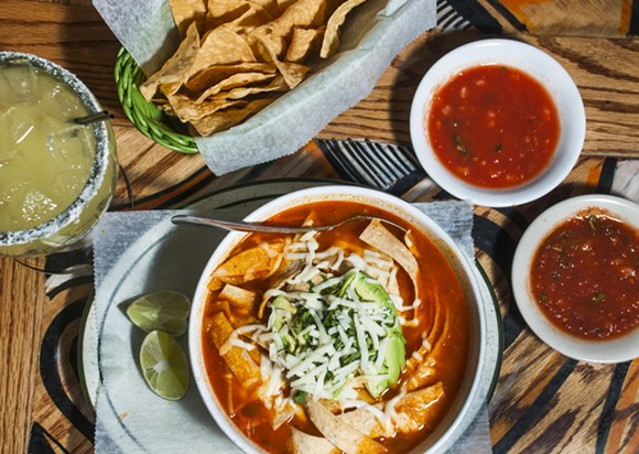 Mi Pueblo shows us how to make its bright, guajillo-spiced tortilla soup