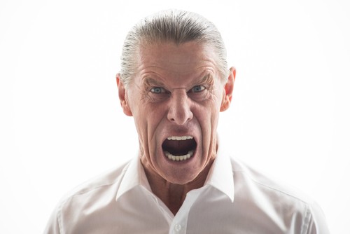 Typical angry man. Shall we rush him to an encounter group? - Courtesy Shutterstock
