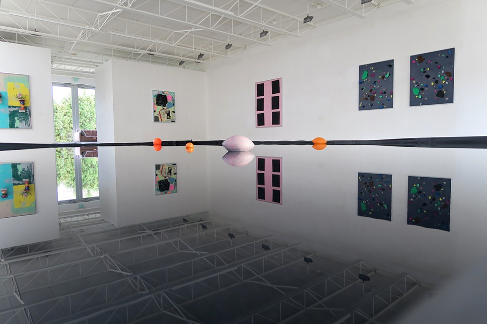 Artist and Cranbrook graduate Ivin Ballen’s “Reflecting Pool,” 32 x 20 feet, 2015. - Courtesy Susanne Hilberry Gallery