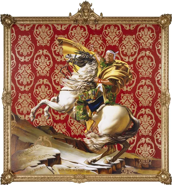 Kehinde Wiley, "Napoleon Leading the Army over the Alps." - Courtesy photo.