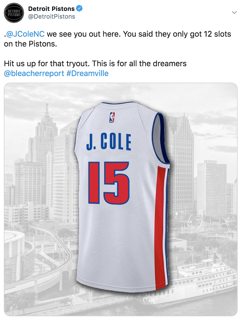 Detroit Pistons offer J. Cole a tryout after Master P dished advice on how to make it on the court (2)
