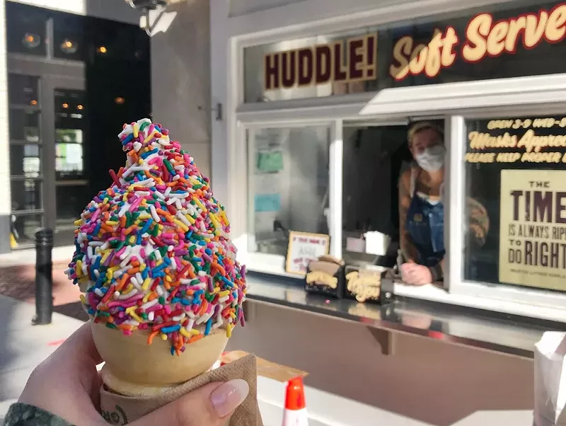 You can get a free ice cream from Huddle if you visit David Klein Gallery's Detroit location this Saturday