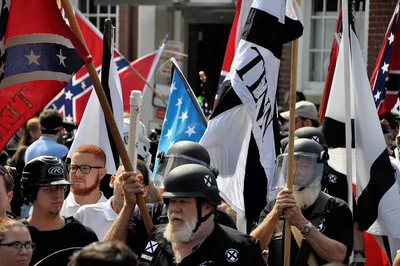 White nationalists and counter protesters clash in Charlottesville in 2017. - Kim Kelley-Wagner, Shutterstock