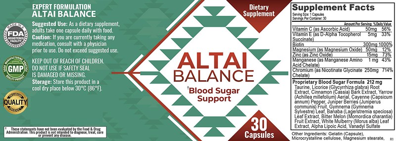 Altai Balance Blood Sugar Support: Ingredients Analysis [Review]