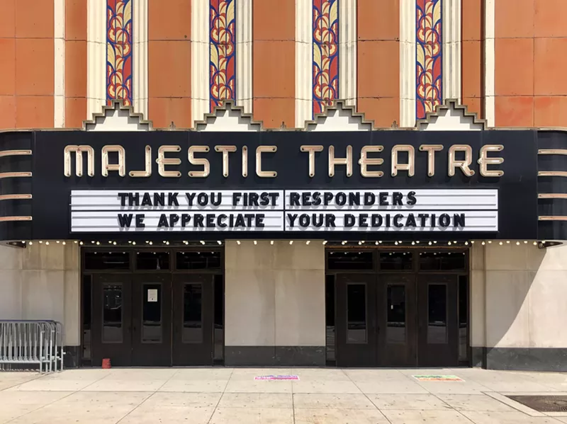The marquee of the Majestic Theatre in Detroit. - Steve Neavling