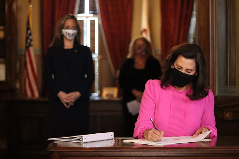 Gov. Gretchen Whitmer signs bill to give clerks more time to process absentee ballots. - Governor's Office