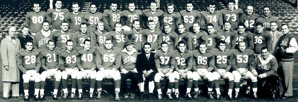 The 1953 Detroit Lions. - Courtesy photo