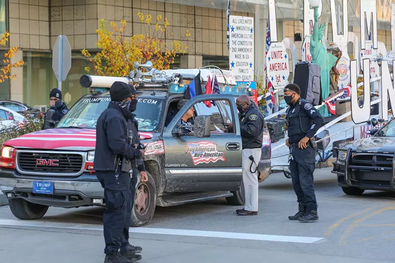 On Wednesday, Detroit Police warned the driver of the Trump Unity Bridge that he had an invalid license plate. On Friday, he was arrested. - Rusty Young
