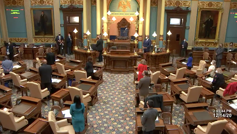 Michigan's Electoral College casts votes for President-elect Joe Biden. - Michigan Senate
