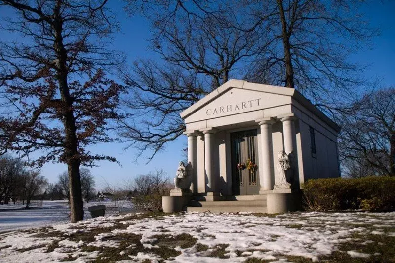 Carhartt Mausoleum at Woodmere Cemetery. - Steve Neavling