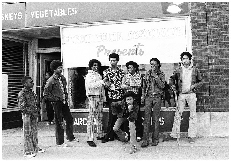 Detroit Youth Association, B&W photograph, undated. - PHOTO BY LENI SINCLAIR, COURTESY OF MOCAD