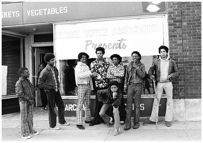 Detroit Youth Association, B&W photograph, undated. - Photo by Leni Sinclair, courtesy of MOCAD