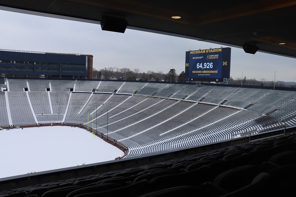 The number of Americans dead from COVID-19 could fill five Michigan Stadiums